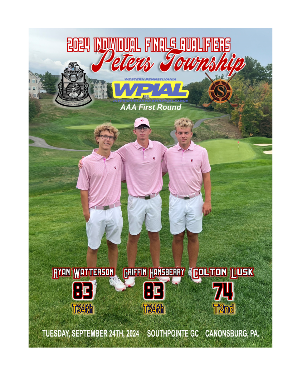 Congratulations to Seniors Colton Lusk, Griffin Hansberry, and Ryan Watterson who all shot qualifying scores to advance to the final round of the WPIAL Individual Championship next week at Oakmont Country Club. 
